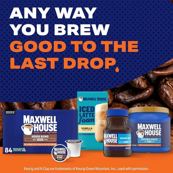 K-Cup® Coffee Pods, 84 Ct Box, House Blend Medium Roast | Full-Flavored & Lively Medium Roast Coffee Pods, Smooth & Delicious, Rich Aroma, Compatible with All Keurig Brewers9