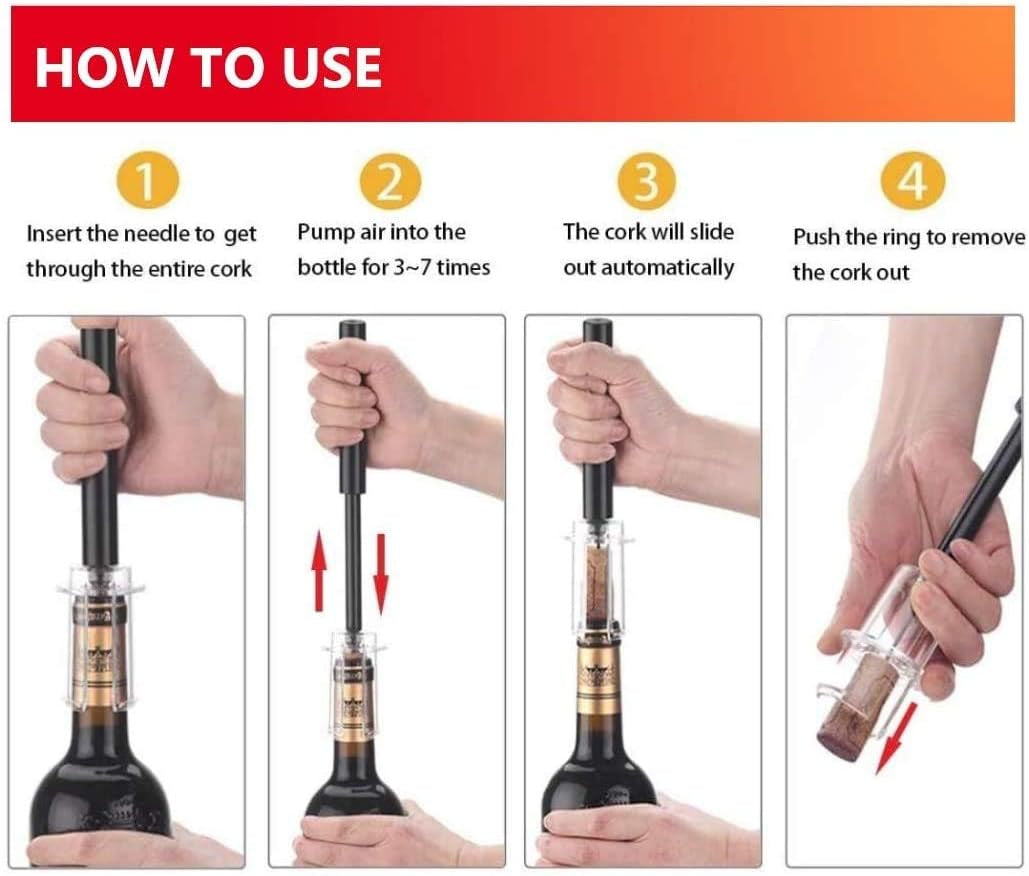 air-pressure-pump-bottle-opener-with-foil-cutter-aerator-pourer-vacuum-stopper4pcs-simple-cork-remover-efficient-corkscrew-bottle-opener-great-for-wine-lovers-perfect-wine-gift
