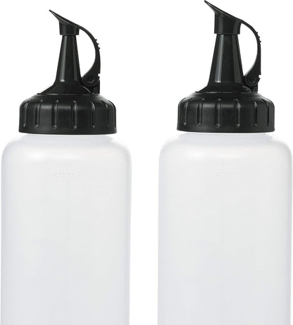 OXO Good Grips Chef'S Squeeze Bottles for Sauces and Dressings - Set of 2 | Includes 12 Oz & 16 Oz Bottles with Measurement Markings, Ideal for Plating, Condiments, Cooking Sauces, Oils, Kitchen Use11