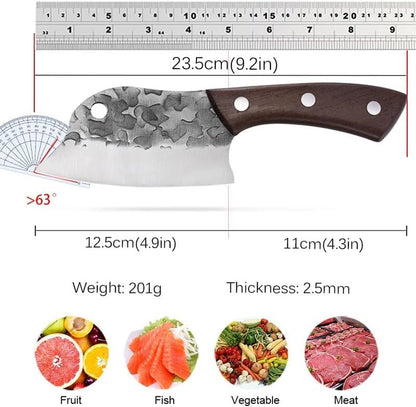 Meat Cleaver, Kitchen Knives Dual Purpose Handmade Forged Ultra-Sharp Fish Knife Chef Cooking Knives(Fish Cutter2Pcs)2