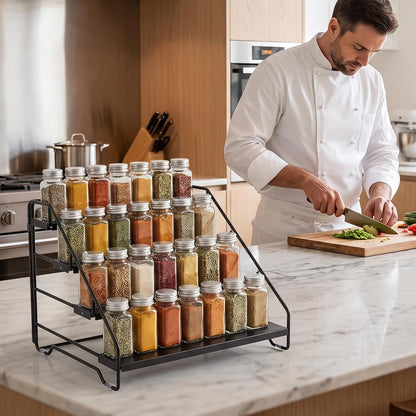 4-Tier Adjustable Depth Spice Rack Organizer for Cabinet,Pantry,Countertop6