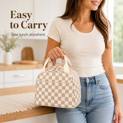 Lunch Bag for Women Men Cute Corduroy Lunch Tote Bags Reusable Insulated Lunch Box Large Capacity Reusable Insulated Cooler for Work Picnic or Travel4