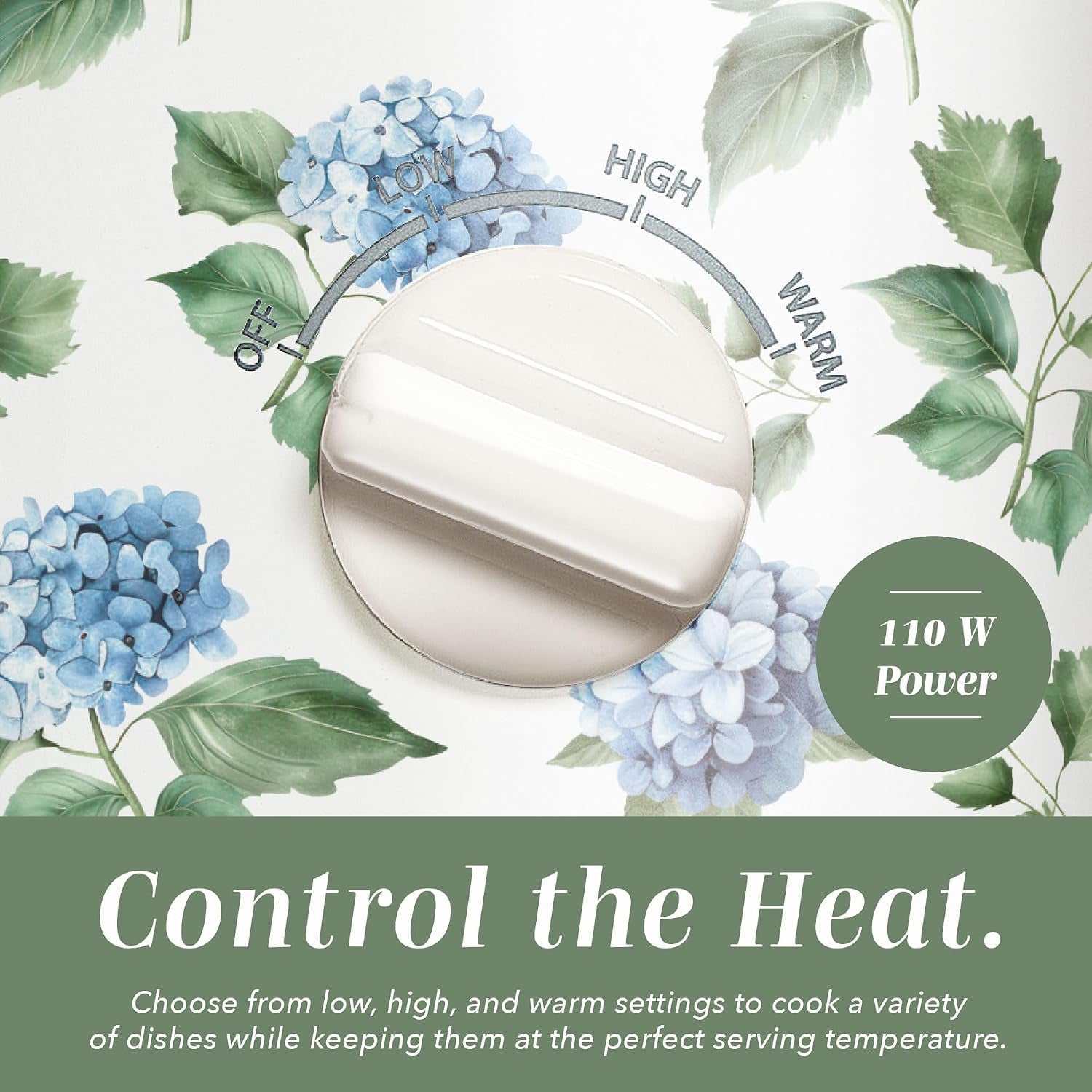 2qt-mini-electric-round-slow-cooker-adjustable-settings-removable-stoneware-pot-tempered-glass-lid-dishwasher-safe-cool-touch-side-handles-floral-blue-green