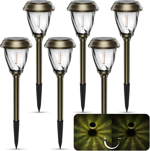 Solar Pathway Lights Outdoor 6 Pack, 2 Lighting Solar Garden Lights1
