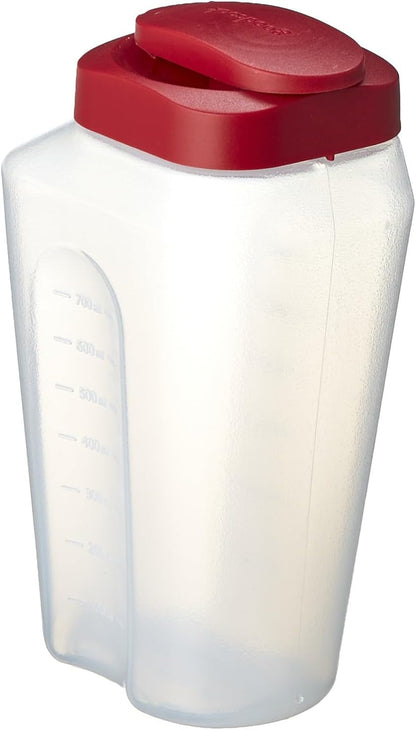 1 Quart Bottle with Snap Lock Easy-Pour Lid, BPA Free, Clear2
