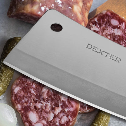 '-Russell S5288 8-Inch Heavy Duty Cleaver Knife, Traditional Series Professional Butcher and Chef Cleaver, High-Carbon Stainless Steel Blade with Riveted Rosewood Handle, USA Made2