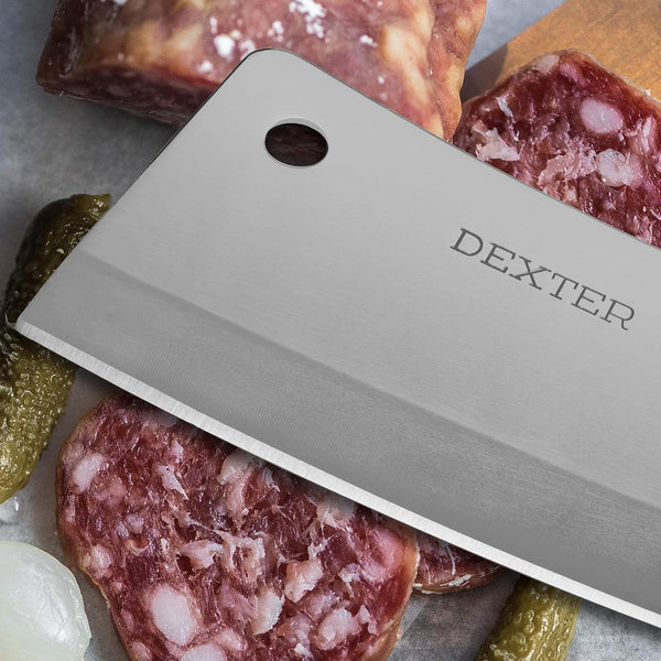 '-Russell S5288 8-Inch Heavy Duty Cleaver Knife, Traditional Series Professional Butcher and Chef Cleaver, High-Carbon Stainless Steel Blade with Riveted Rosewood Handle, USA Made2