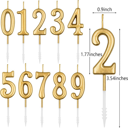 21St & 12Th Birthday Candles, Champagne Gold Number 21 12 Candle for Cake, Happy Birthday Cake Topper Decoration for Birthday Anniversary Celebration Party Supplies2