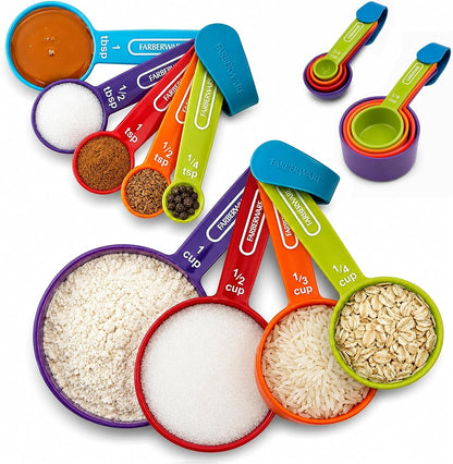 Color 9-Piece Measuring Cups and Spoons Set, Set of 91