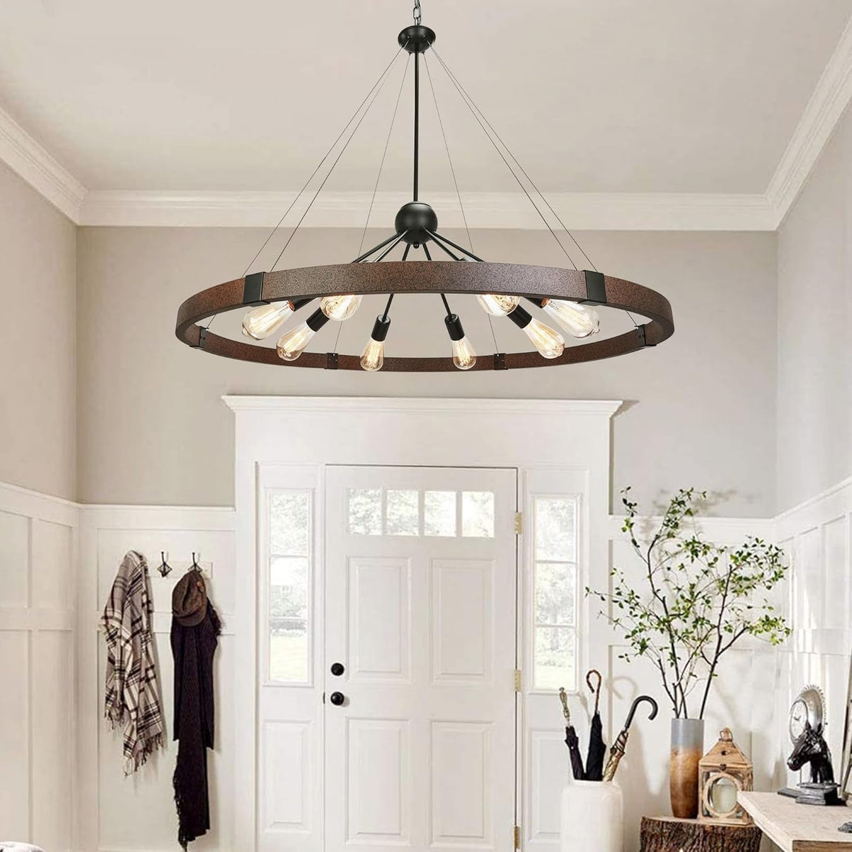 38-2-large-farmhouse-wagon-wheel-chandelier-for-living-room-8-light-rustic-round-metal-light-fixtures-for-dining-room-entryway-kitchen-island-vintage-rust-and-black-finishes