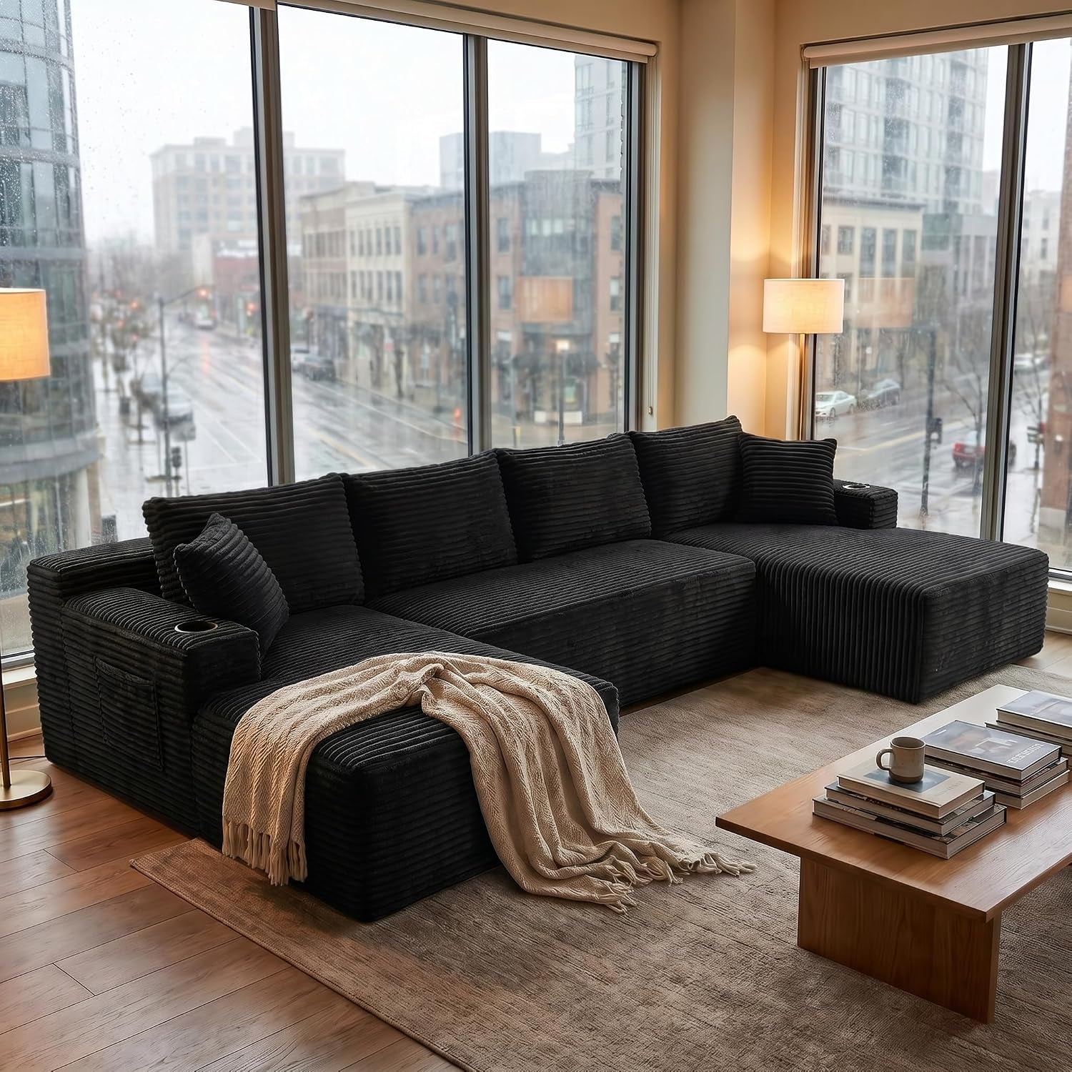 125-u-shaped-modular-sectional-sofa-corduroy-boneless-couch-black