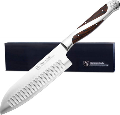 5.5 Inch Japanese Style Santoku Knife |  | High Carbon Stainless Steel Kitchen Knife | Razor Sharp Multipurpose Chopping Knife for Meat, Vegetable & Fruit with Ergonomic Handle & Gift Box1