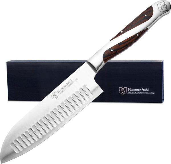 5.5 Inch Japanese Style Santoku Knife |  | High Carbon Stainless Steel Kitchen Knife | Razor Sharp Multipurpose Chopping Knife for Meat, Vegetable & Fruit with Ergonomic Handle & Gift Box1