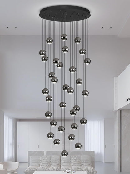 Modern Chandeliers for High Ceiling LED Dimmable Globe Chandeliers Large Pendant Light for Entrance Hallway Foyer Staircase3