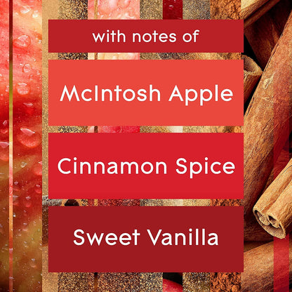 Candle Apple Cinnamon, Fragrance Infused with Essential Oils, Air Freshener Candle, 3-Wick, 6.8 Oz5