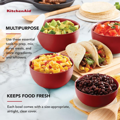 Kitchenaid Prep Bowls with Lids, Set of 45