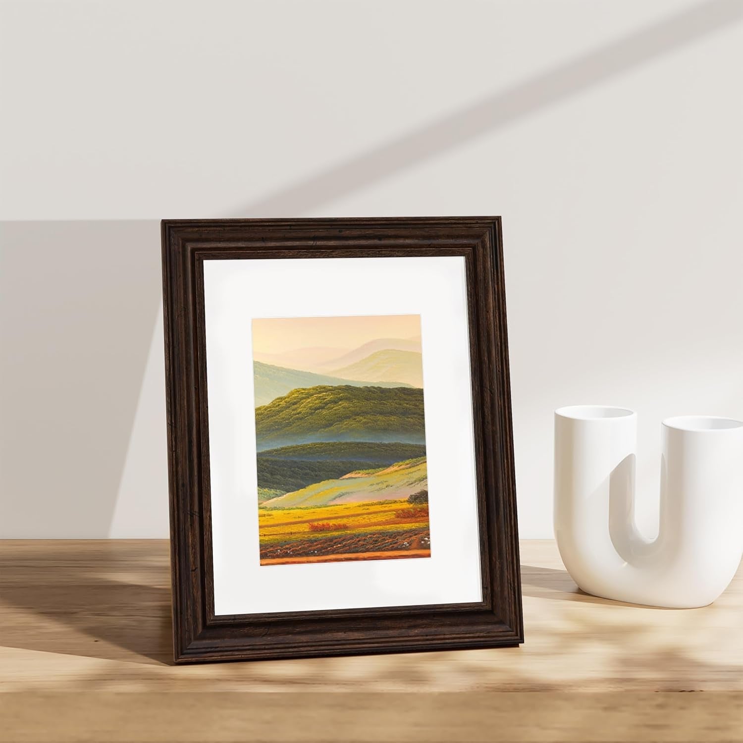 8x10-picture-frames-set-of-2-vintage-photo-frames-rustic-brown