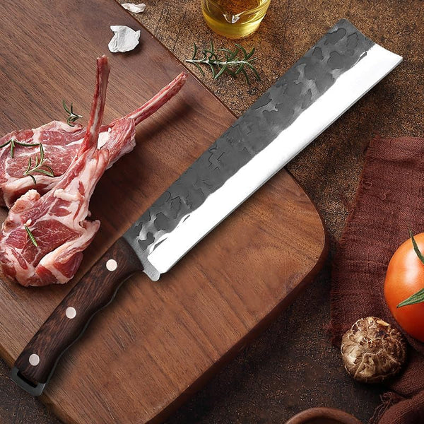 Meat Cleaver, 8 Inch Heavy Knife Vegetables Butcher Knives Slaughter Slicing Utility Hand Forge Blade Kitchen Knives4