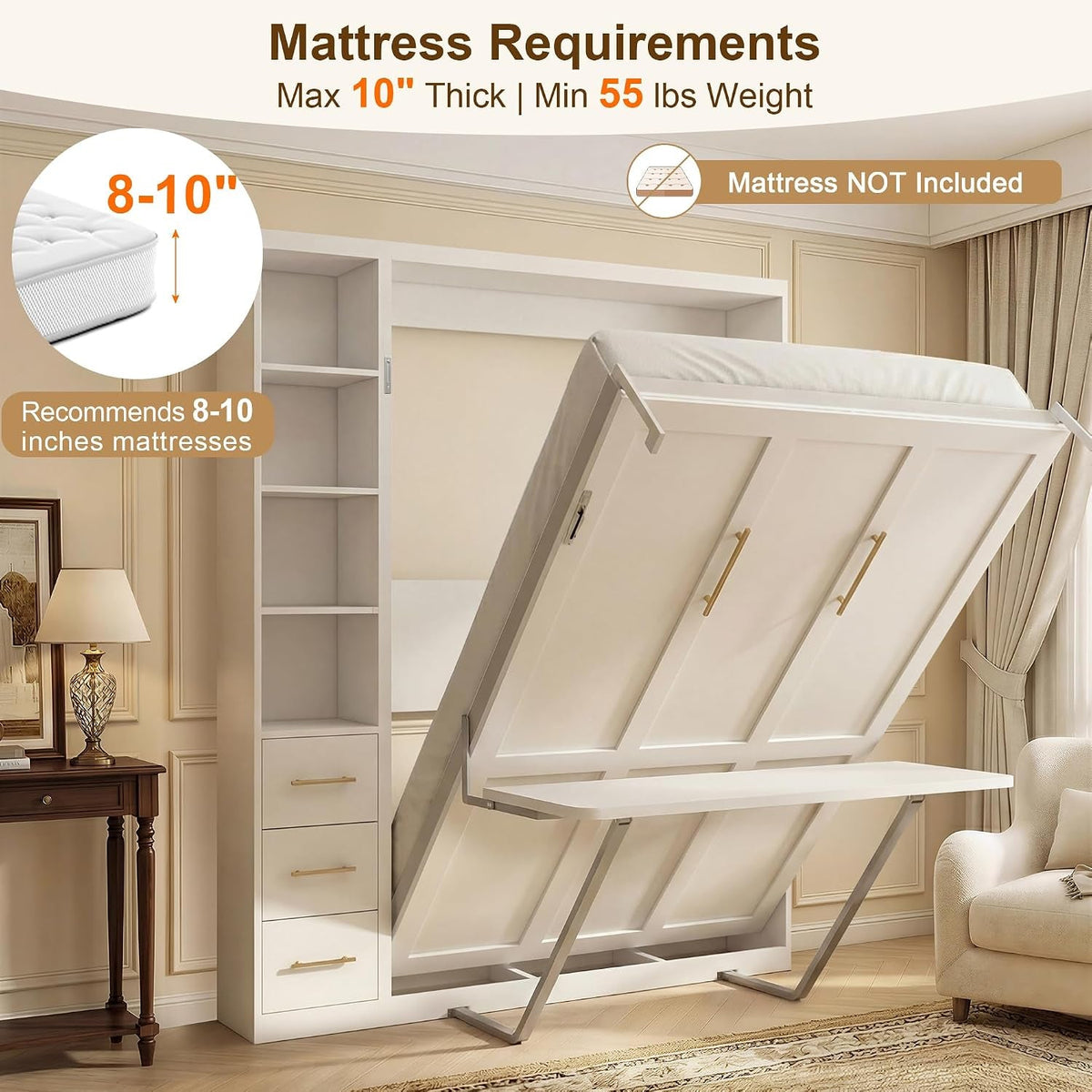 queen-murphy-bed-with-desk-storage-4-smooth-hydraulic-lift-white