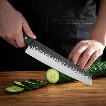 Meat Cleaver, 8 Inch Kitchen Knives Chopping Vegetables Slicing Knife Wood Handle Stainless Steel Handmade Knives6
