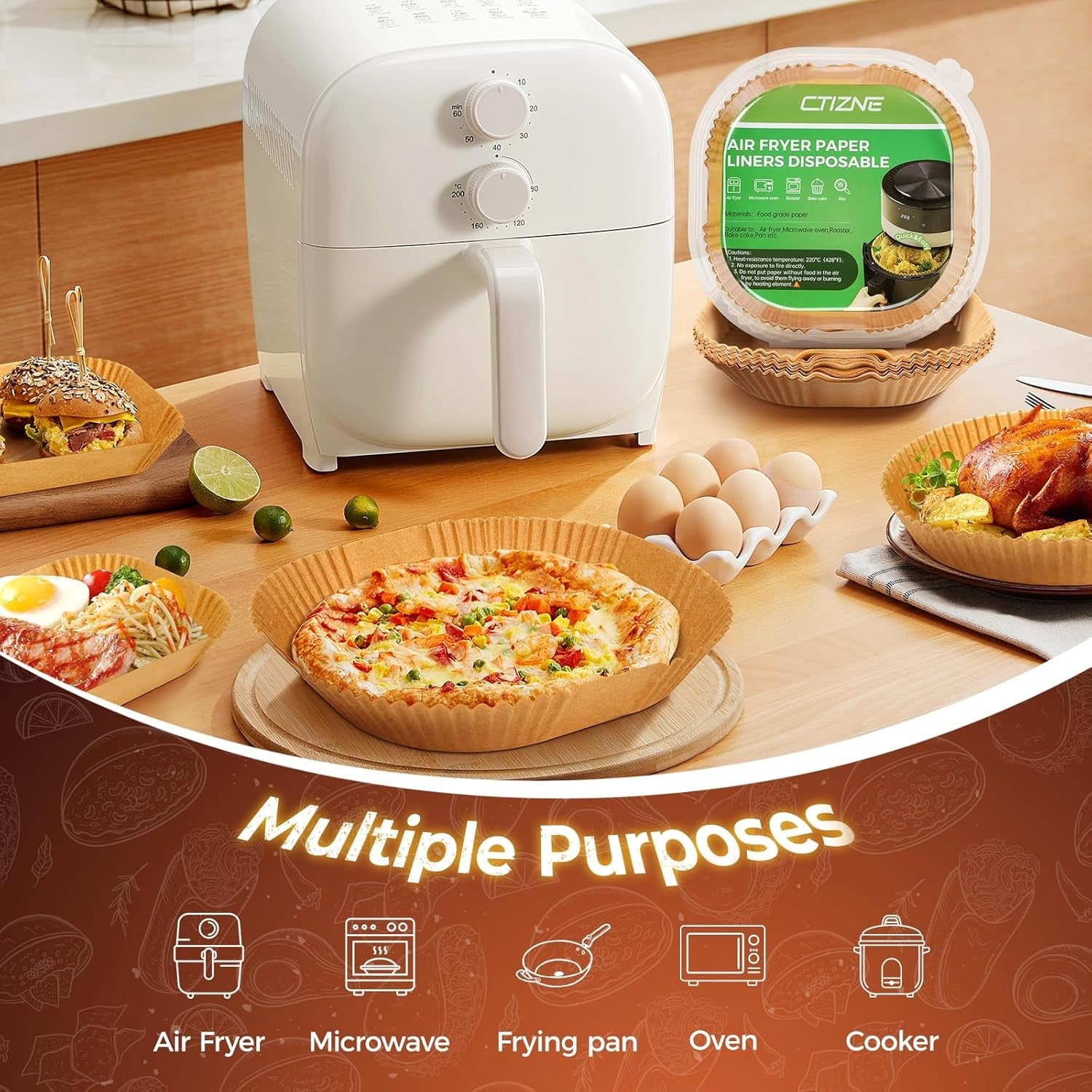 air-fryer-liners-disposable-100pcs-8-square-air-fryer-paper-for-5-8-qt-waterproof-and-oilproof-for-easy-cleanup-unbleached-non-stick-parchment-paper-for-5-8-qt-air-fryer-baking-microwave-oven