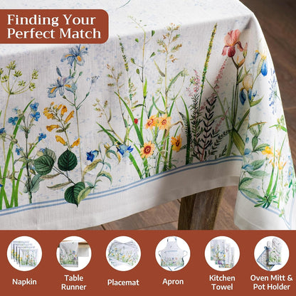 Table Cloth Rectangle Table Reusable 100% Cotton 60"X108"4
