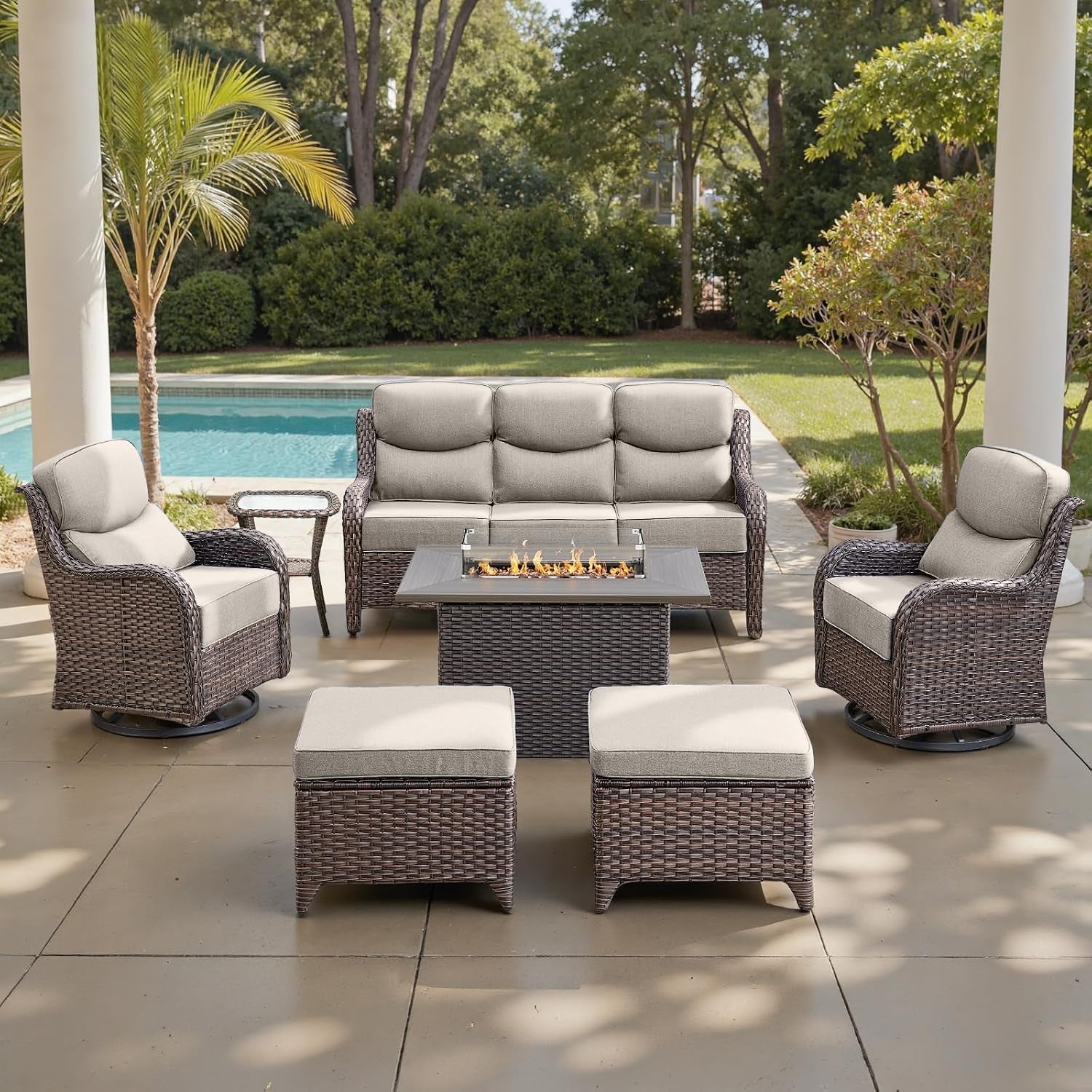 luxury-6-thick-cushioned-7-pieces-patio-furniture-set-with-fire-pit-table-wicker-outdoor-conversation-set-with-high-back-swivel-rocker-chairs-for-deck-porch-yard-and-poolside-brown-beige