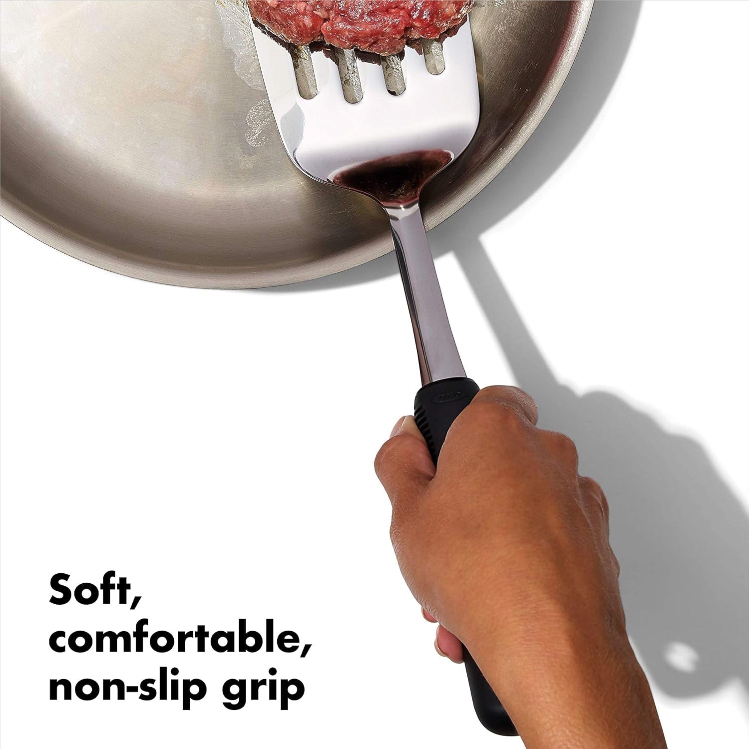 oxo-good-grips-stainless-steel-turner-cooking-spatula-heat-resistant-flexible-head-for-fish-stainless-steel-spatula-comfortable-grip-kitchen-turner-for-grilling
