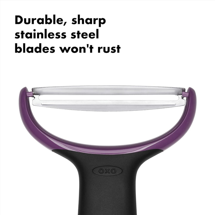 OXO Good Grips Large Vegetable Y Prep Peeler, Black+2