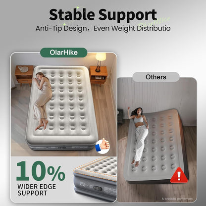 Air Mattress Queen with Built in Pump, 18" H Blow up Bed, 700Lb7