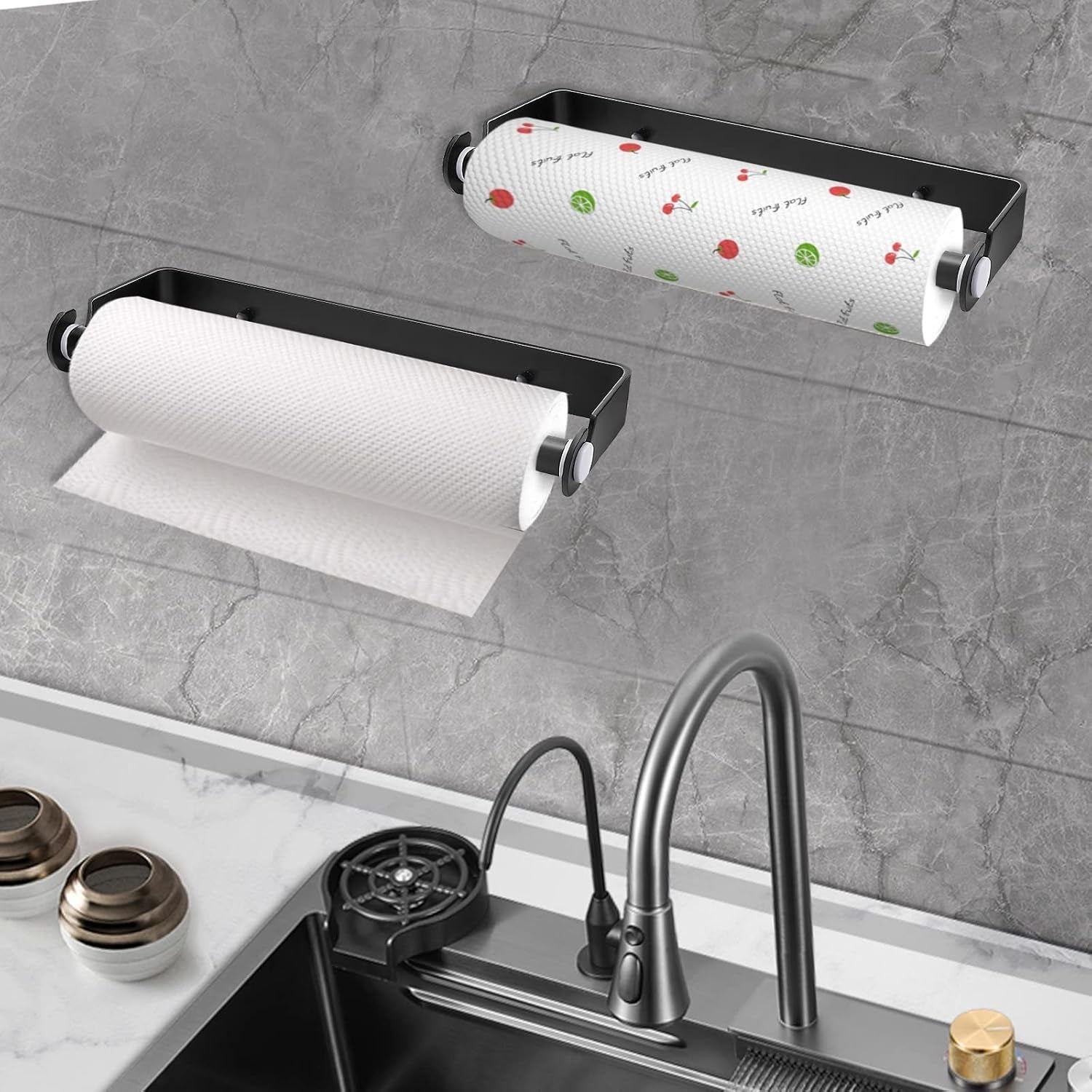 under-cabinet-paper-towel-holder-adhesive-or-drill-mount-paper-towel-holder-wall-mount-paper-towel-holders-for-kitchen-or-bathroom-black