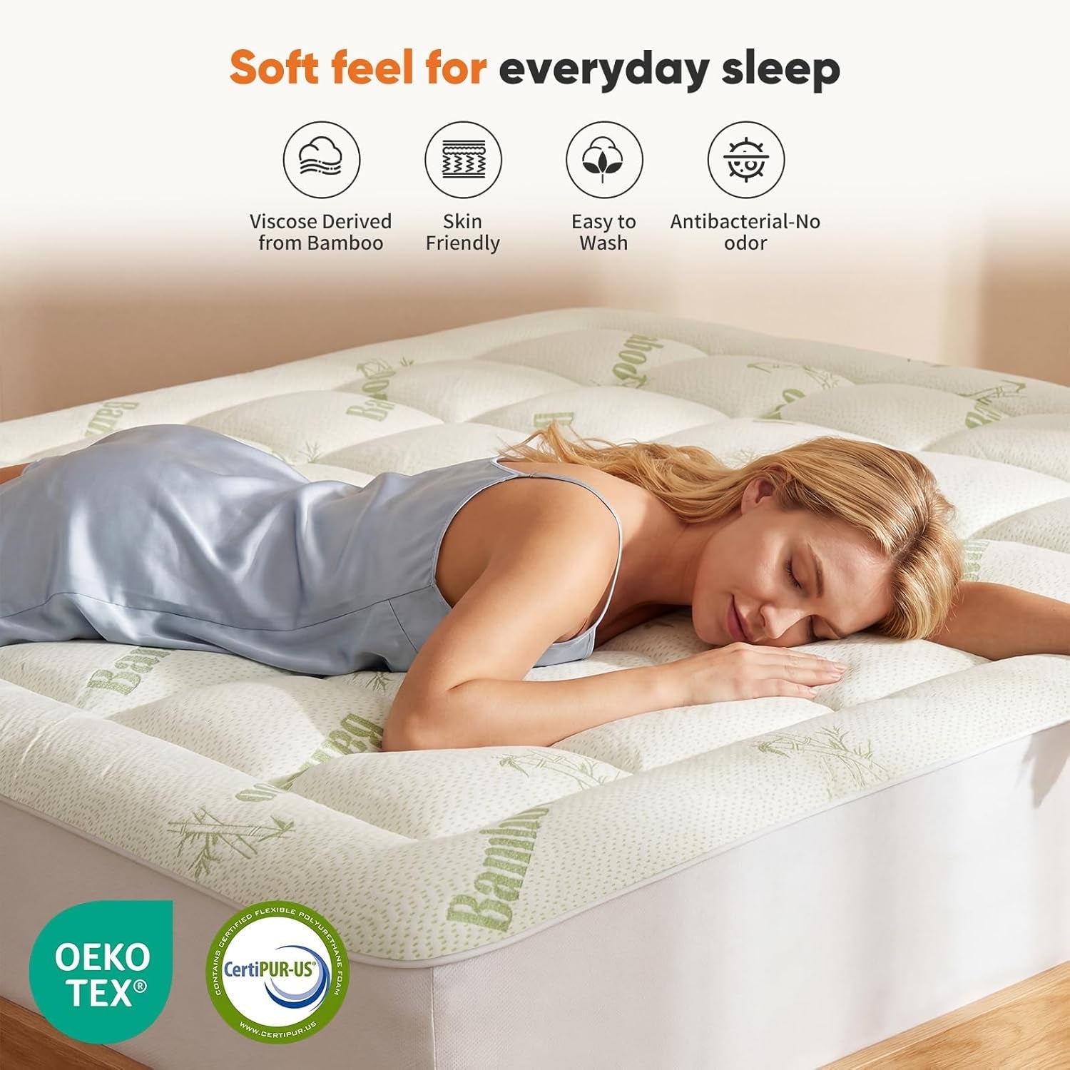 twin-mattress-topper-pillow-top-bed-topper-deep-pocket-comfort-breathable-cooling-soft-viscose-bamboo-pillow-cover-green