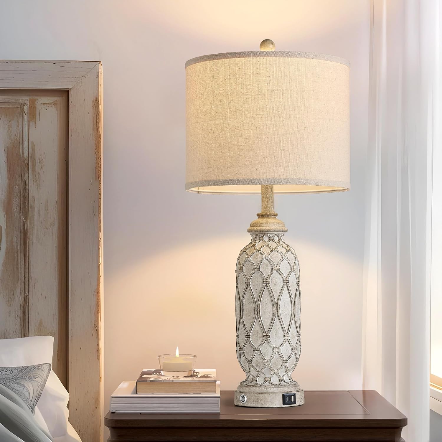 farmhouse-table-lamps-for-bedroom-set-of-2-28-rustic-bedside-lamp-with-usb-ports-3-way-dimmable-nightstand-table-lamp-for-living-room