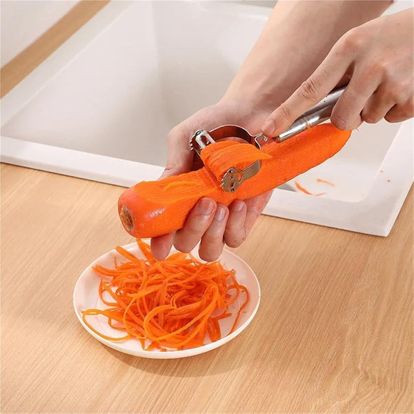 Stainless Steel Multifunction Grater, Julienne Peeler and Slicer for Kitchen5