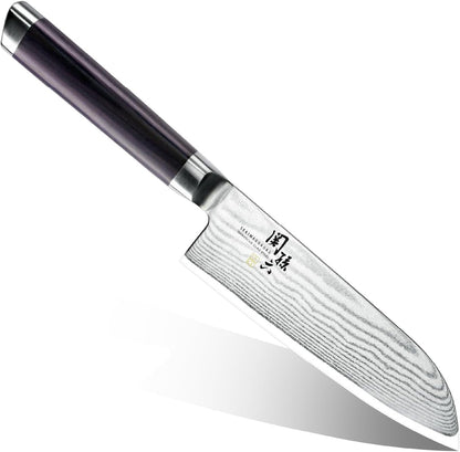 Seki Magoroku Damascus Small Santoku Knife 145Mm (AE-5201)1