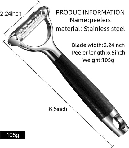 2-In-1 Julienne Peeler Vegetable Peeler for Kitchen2