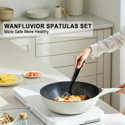 Spatula Set, 2 Pack Nylon Kitchen Spatula, Solid & Slotted Spatulas7