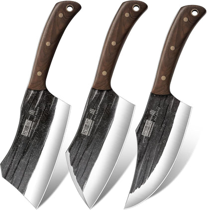 Butcher Knife Set of Heavy Duty Butcher Bone Chopper Knife & Meat Cleaver Knives & Viking Knives & Fillet Knife 7 Inch2