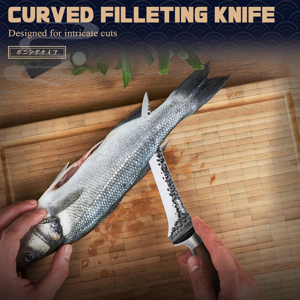 Boning Knife - Japan High Carbon Steel Fillet Knife for Meat 6"2