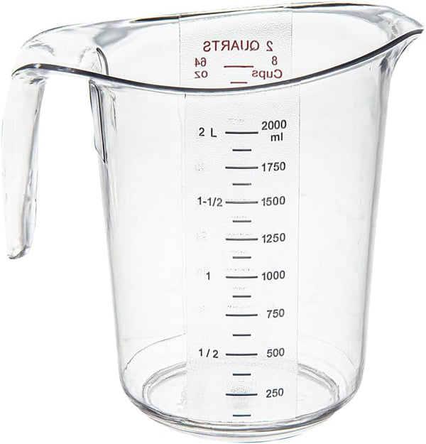 Plastic Measuring Cup - Chef 101 Measuring Jug with Dual Unit Markings, Dishwasher Safe - Clear Measuring Cup for Kitchen, Restaurants10