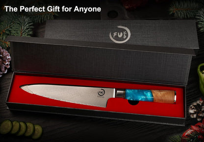 Damascus Chef Knife 8 Inch, Japanese Kitchen Knife with VG10 Steel7