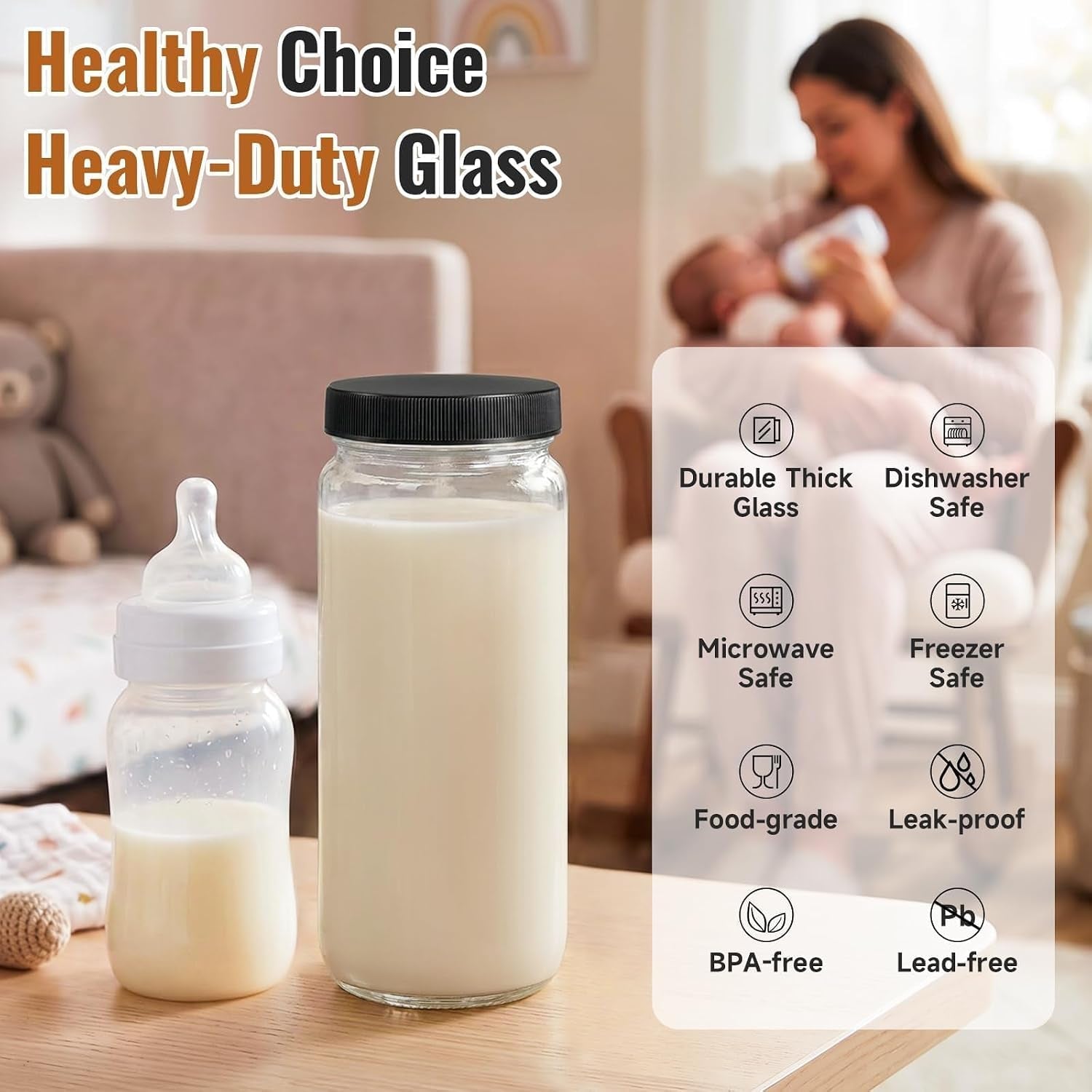 8-pack-16oz-glass-juice-bottles-with-8-sealed-lids-2-straw-lids-straws-food-grade-thick-glass-freezable-airtight-juicer-container-travel-juicing-jars-drinking-water-cups-for-tea-smoothies