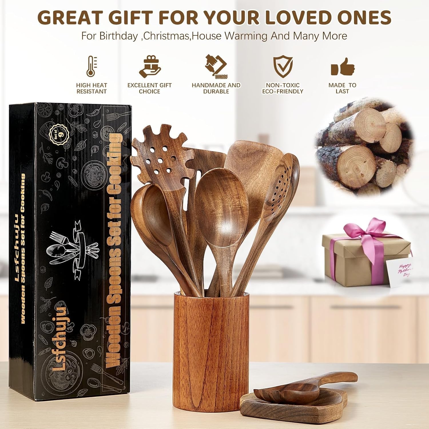 wooden-kitchen-utensil-set-10-piece-natural-teak-with-spoon-rest-hooks