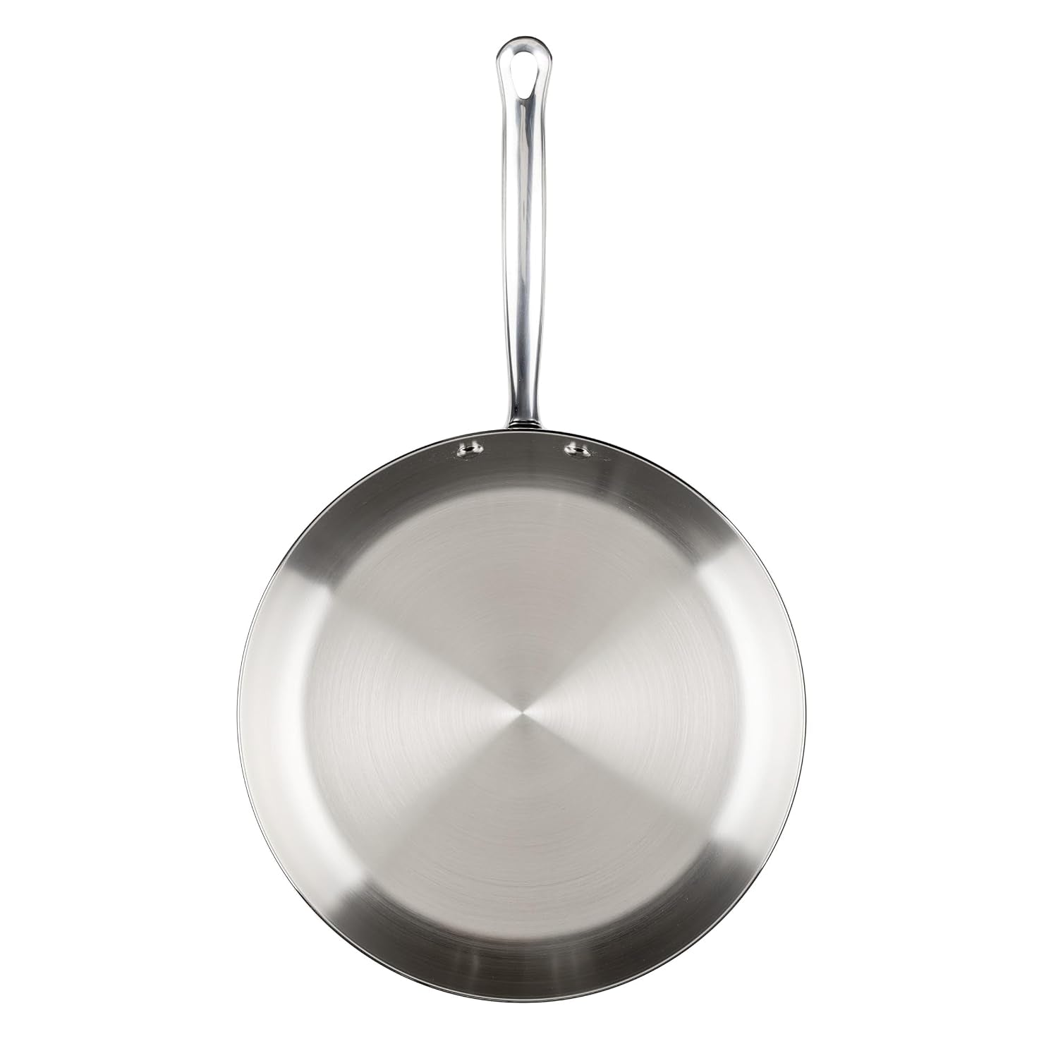 millennium-stainless-steel-frying-pan-skillet-induction-ready-compatible-with-all-cooktops-metal-utensil-safe-12-25-inch-open-fry-pan-dishwasher-safe-stainless-steel