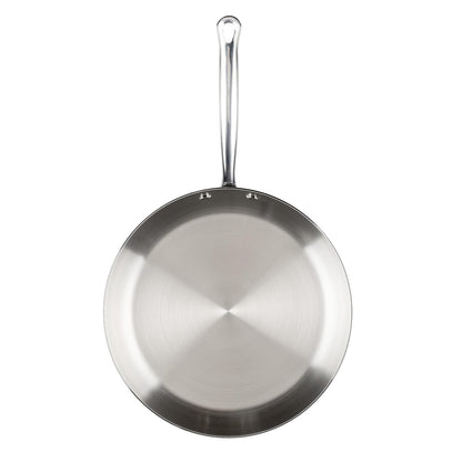 Millennium Stainless Steel Frying Pan/Skillet, Induction Ready, Compatible with All Cooktops, Metal Utensil Safe, 12.25 Inch Open Fry Pan, Dishwasher Safe - Stainless Steel10