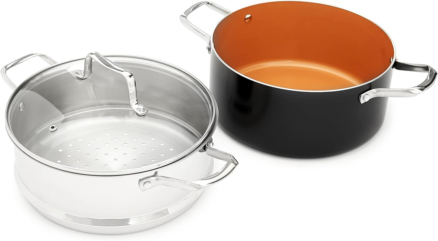 ceramic-nonstick-cookware-set-induction-ready-dishwasher-oven-safe-even-heating-10-piece-set-with-frying-pans-saucepans-glass-lids-copper-color