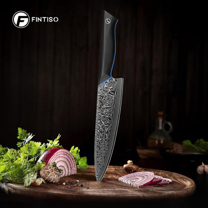 Chef Knife 8 Inch, 67-Layer Damascus Steel Kitchen Knife, G10 Handle7