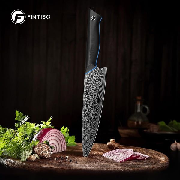 Chef Knife 8 Inch, 67-Layer Damascus Steel Kitchen Knife, G10 Handle7