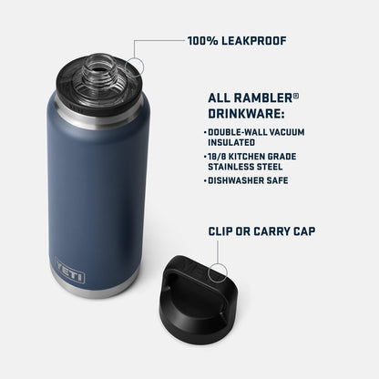 Rambler 36 Oz Bottle, Vacuum Insulated, Leakproof, Stainless Steel with Chug Cap2