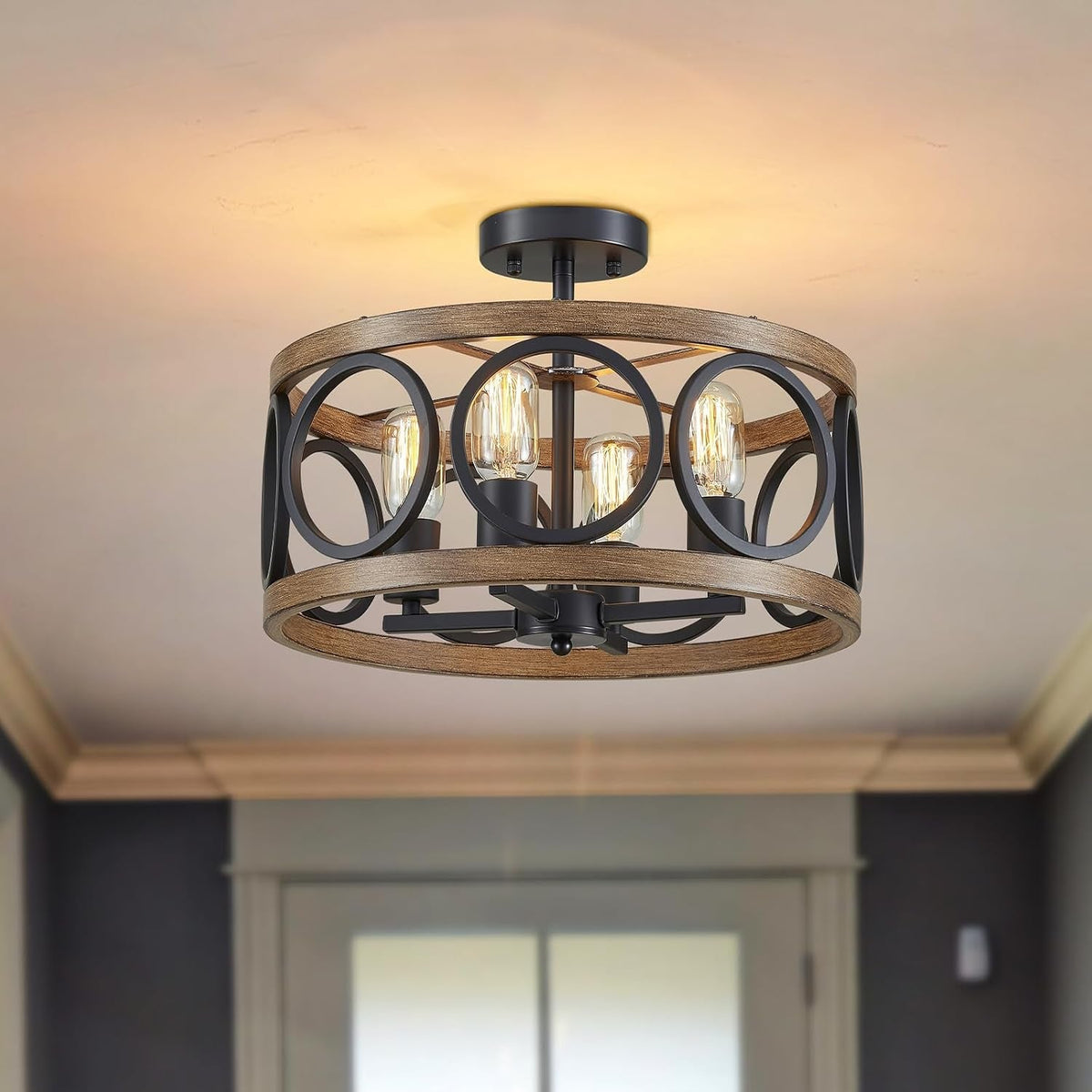 black-dining-room-light-fixtures-modern-farmhouse-chandelier-for-dining-room-living-room-kitchen-16-drum-metal-black-and-wood-grain-finish-4-light-round-hanging-chandelier-pendant